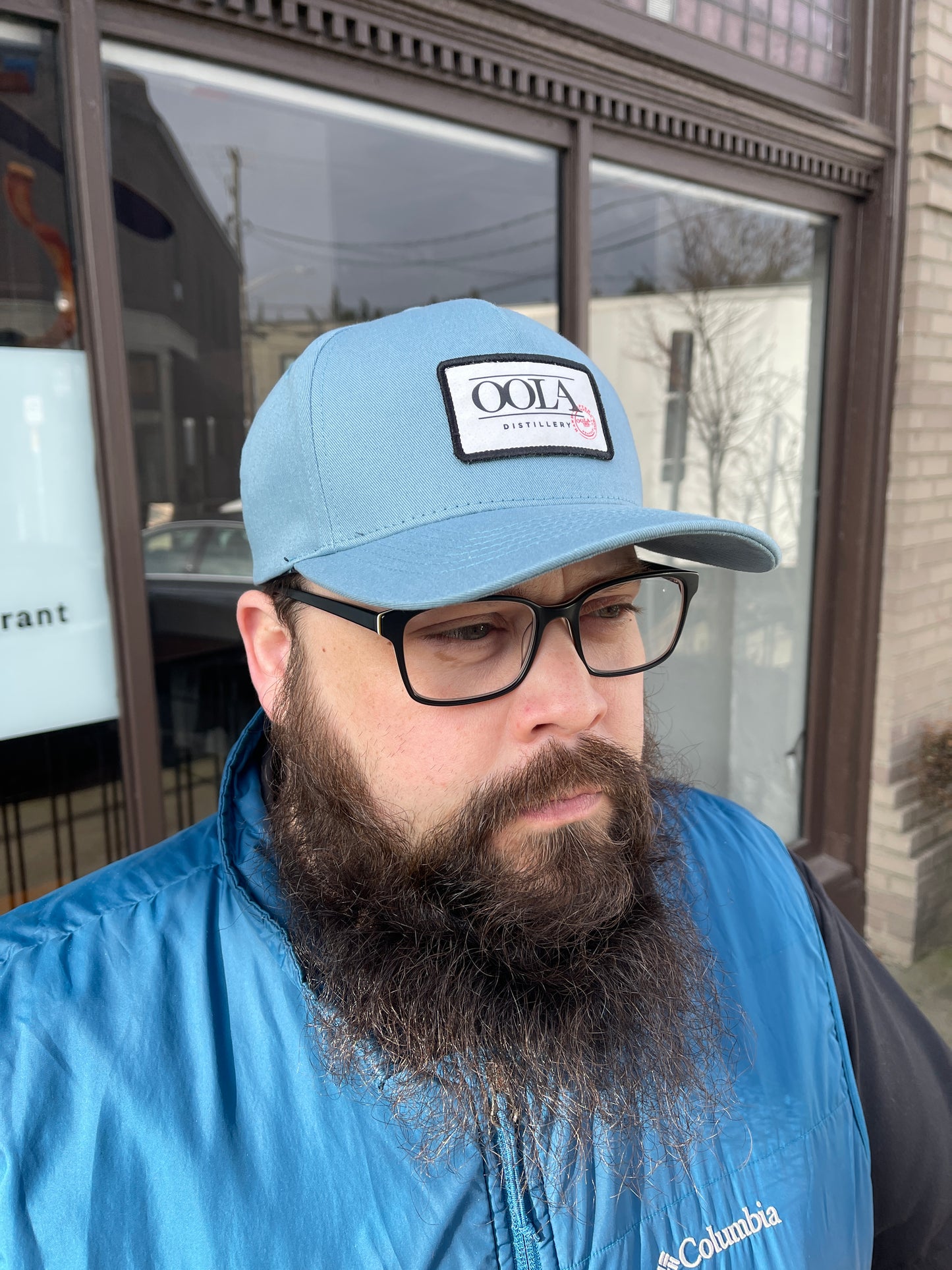 Blue Curved Bill Hat